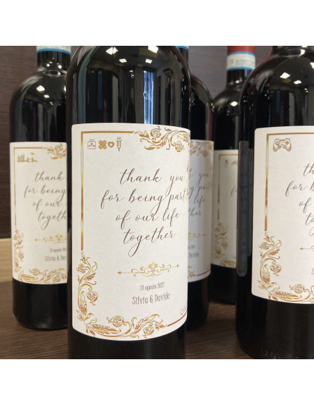BOTTIGLIA VINO PERSONALIZZATA ROERO ARNEIS