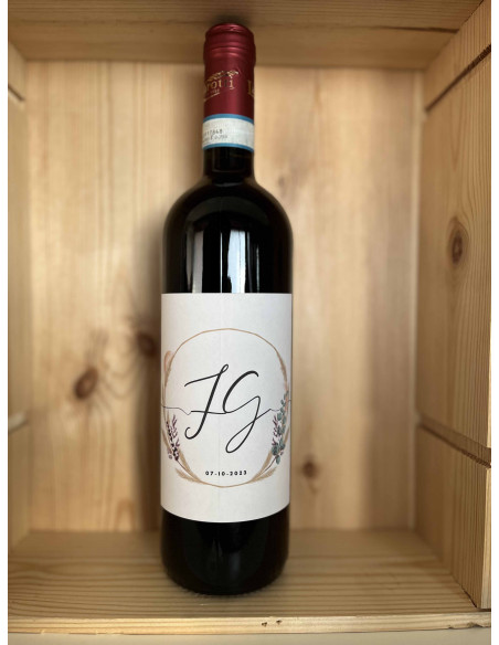 BOTTIGLIA VINO PERSONALIZZATA BARBERA D'ALBA DOC