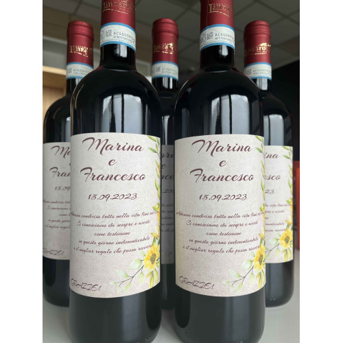 BOTTIGLIA VINO PERSONALIZZATA BARBERA D'ALBA DOC