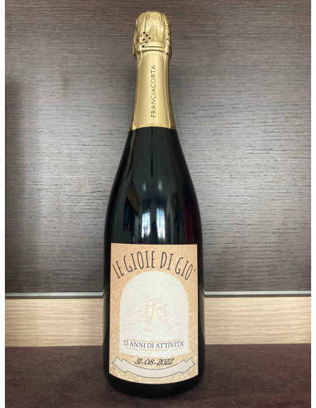 BOTTIGLIA VINO PERSONALIZZATA FRANCIACORTA ROSE' ATHENA