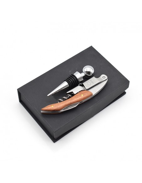 Apribottiglie in Legno Personalizzato con Scatola Regalo | Gadget Aziendale