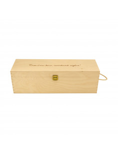 Cassetta in legno per vino personalizzata - Per 1 bottiglia doppio magnum - ilva doppio magnum