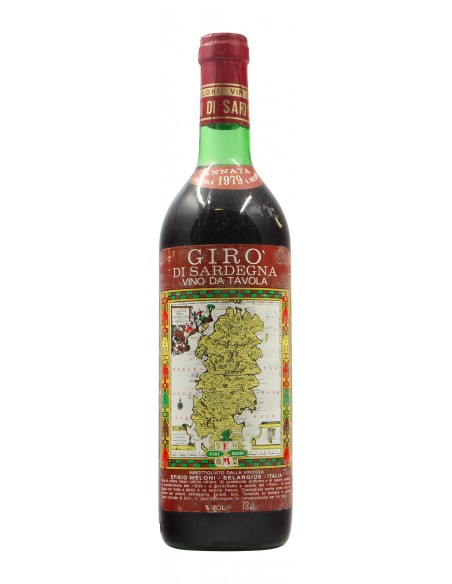 GIRO' VINO DI SARDEGNA 1979 EFISIO MELONI Grandi Bottiglie