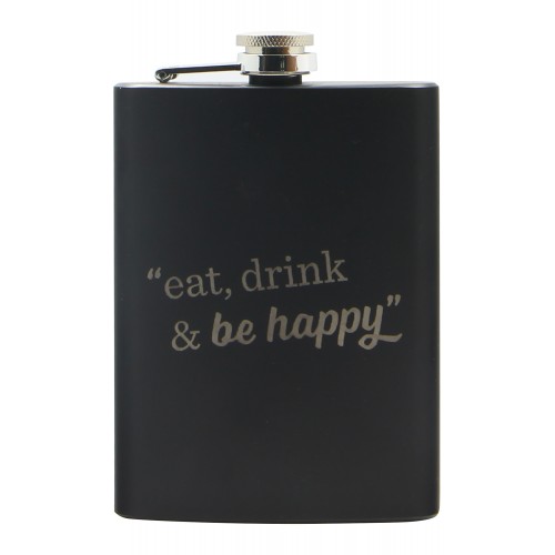 Fiaschetta per liquore personalizzata nera - jack WINE ATTACH Grandi Bottiglie