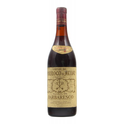 BARBARESCO VIGNETO DEL BASARIN 1976 CANTINA DEL PARROCO DI NEIVE Grandi Bottiglie