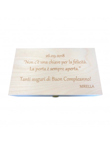 Cassetta in legno per vino personalizzata - 2 bottiglie - ilva2 WINE ATTACH Grandi Bottiglie
