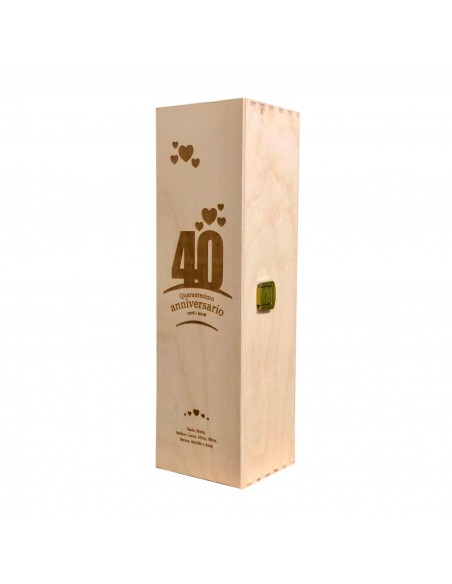 Cassetta in legno per vino personalizzata - 1 bottiglia - ilva WINE ATTACH Grandi Bottiglie