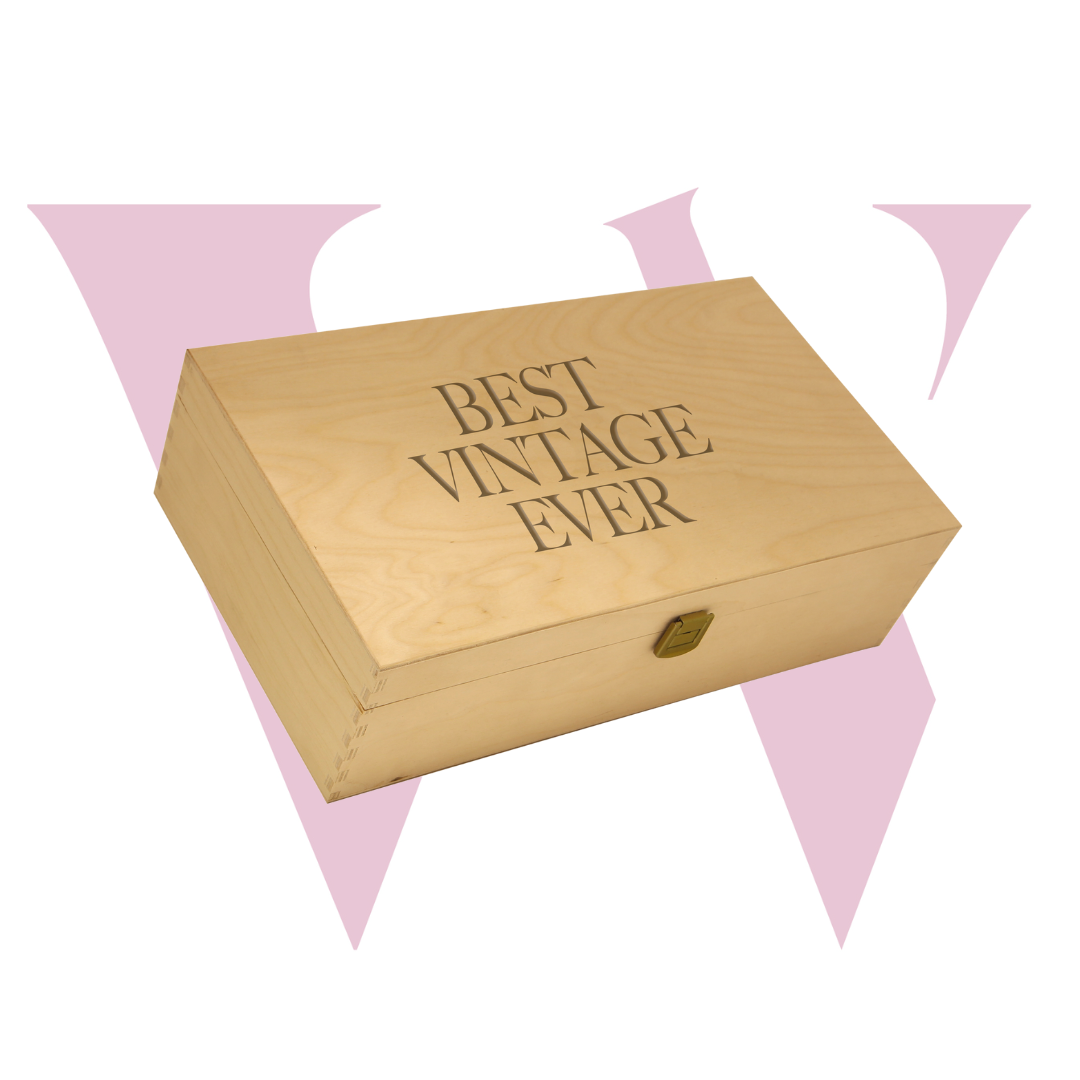 cassetta in legno per vino compleanno