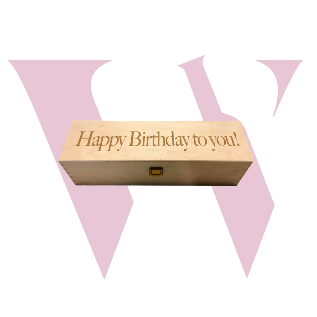 cassetta in legno per vino compleanno
