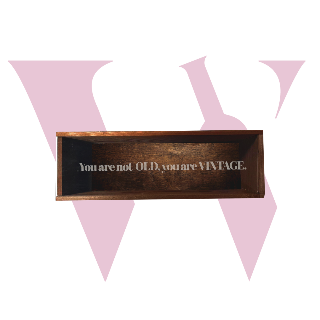 cassa in legno per vino compleanno