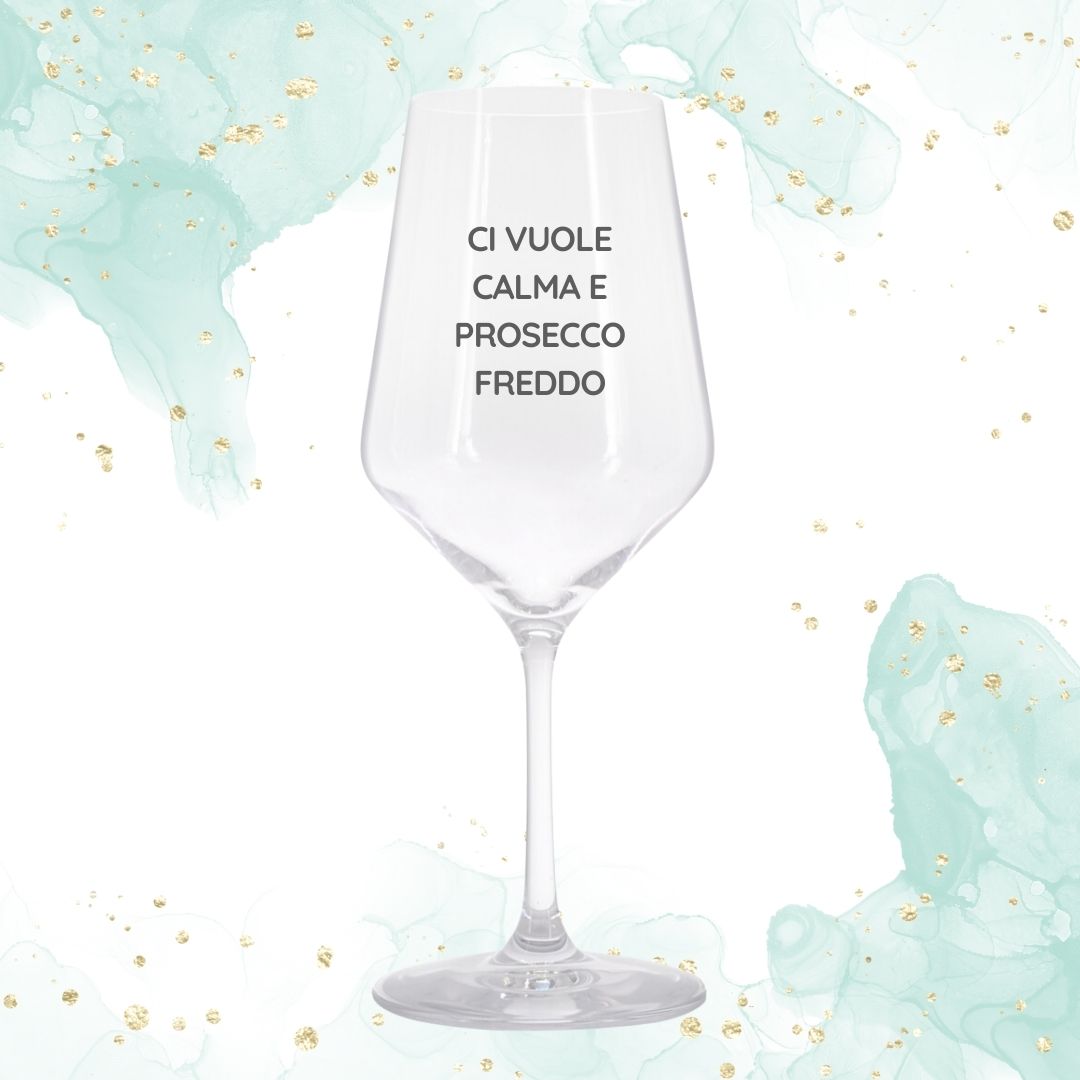 bicchiere vino personalizzato