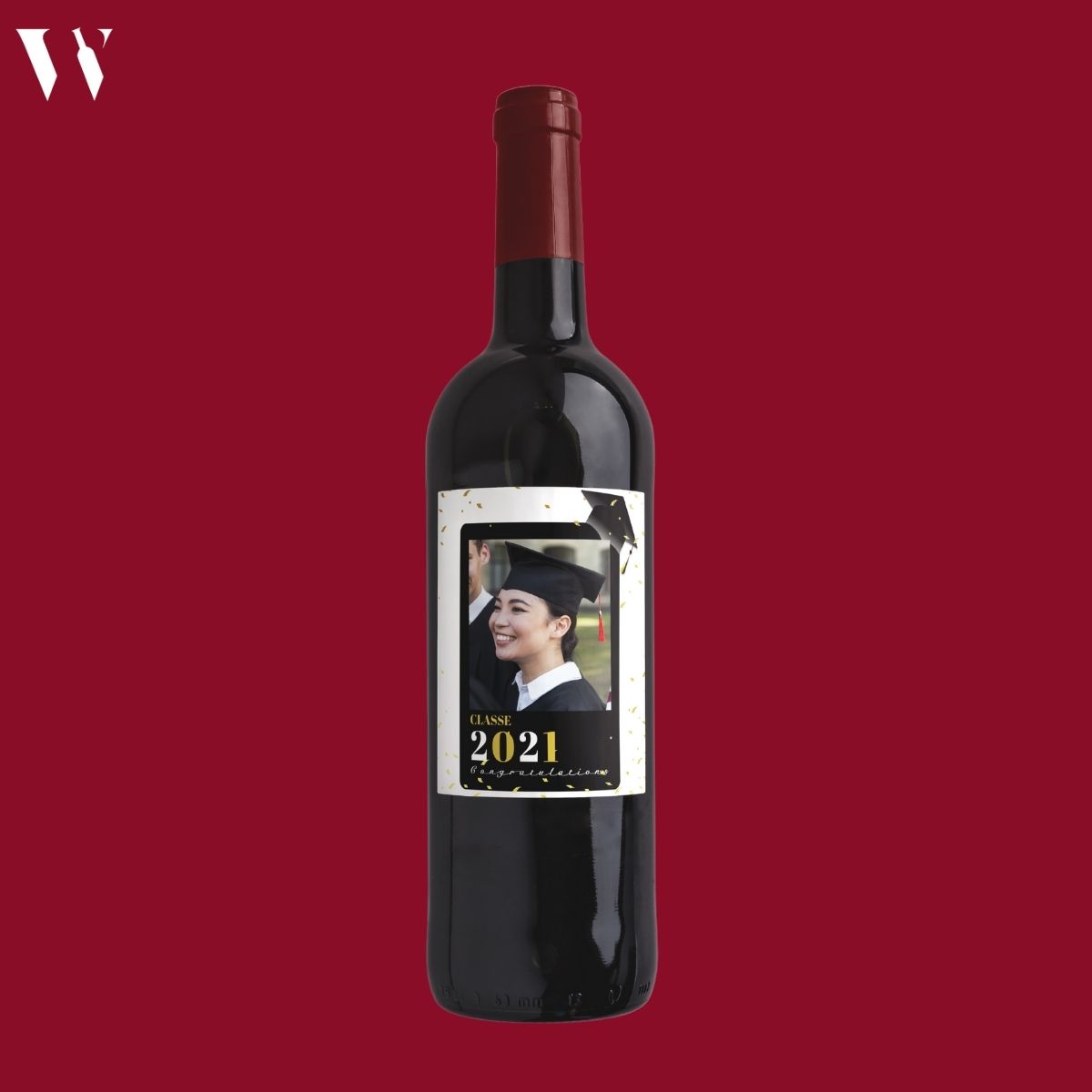 bottiglia vino personalizzata laurea