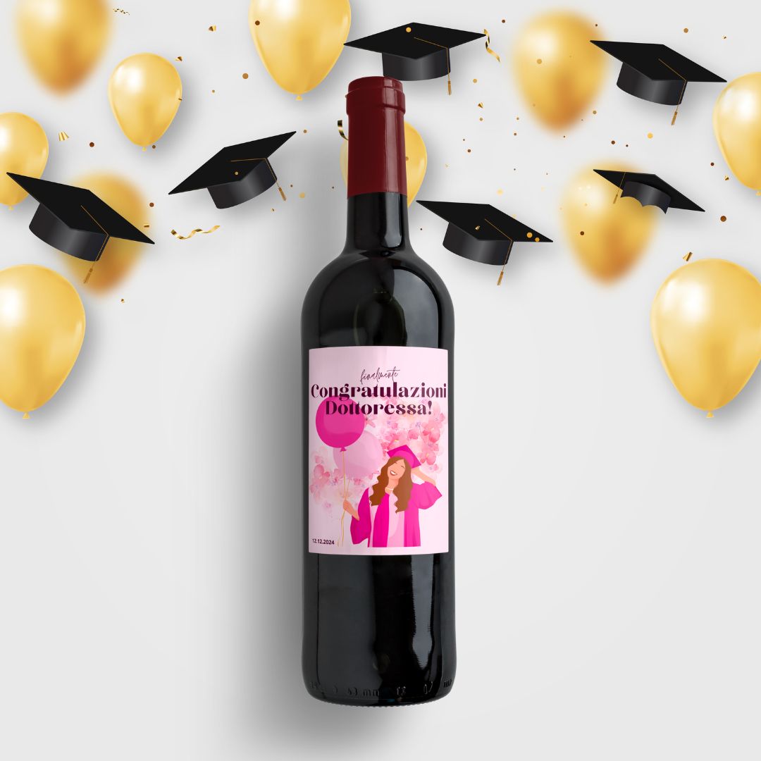 Bottiglia personalizzata laurea