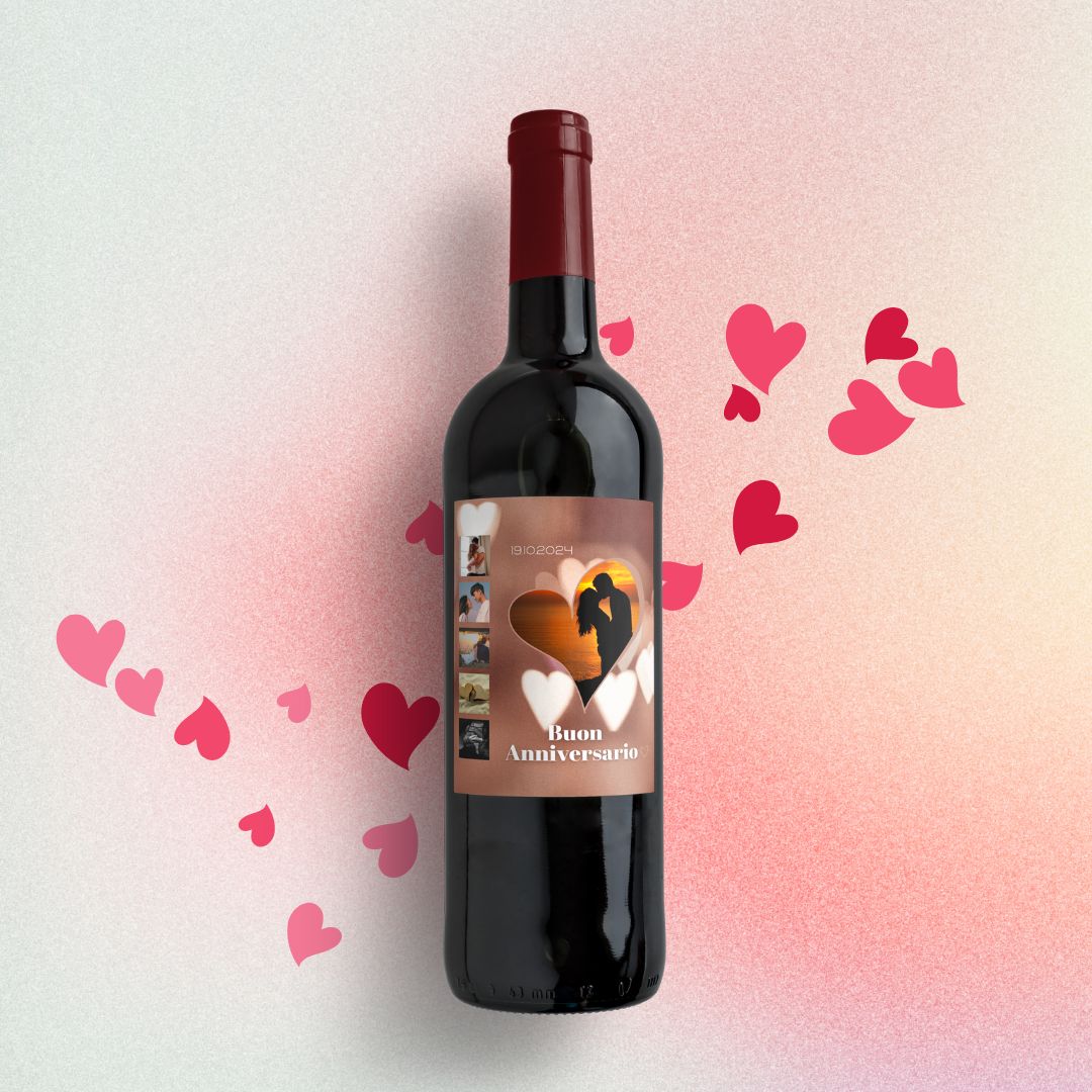 bottiglia personalizzata anniversario