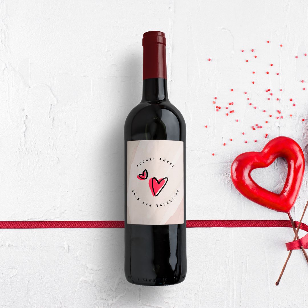 bottiglia personalizzata san valentino