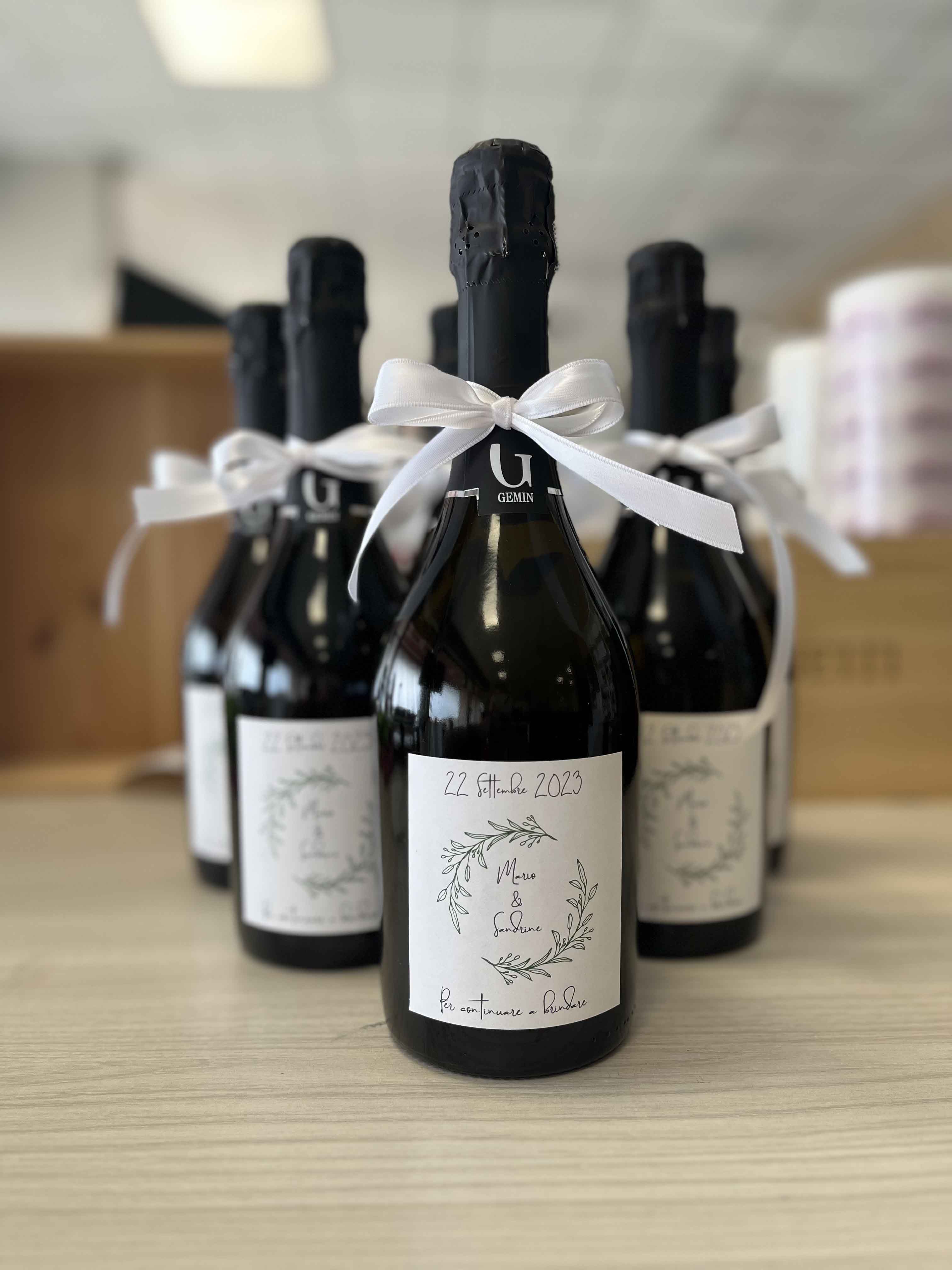 Bottiglie personalizzate matrimonio